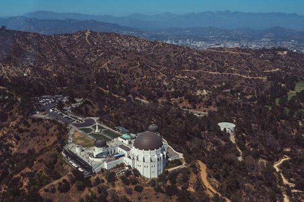 Aerial view of Griffith's Observatory